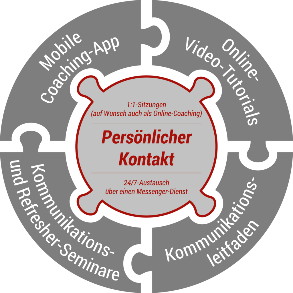 Elemente persönliches Einzelcoaching grau